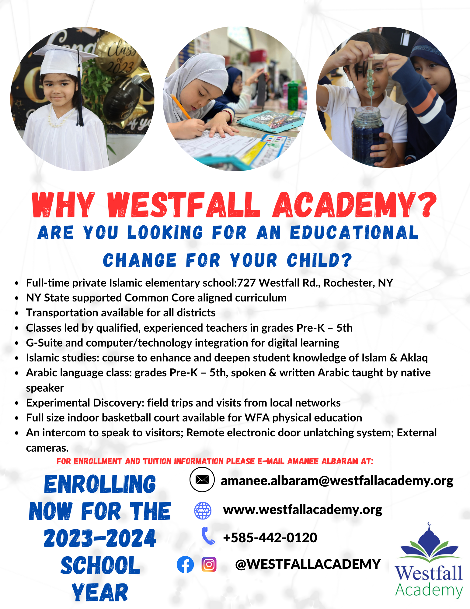 Enroll your child NOW for the new academic school year 2024-2025. Seats are limited.